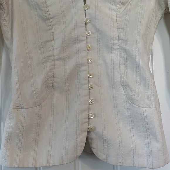 Zara Basic Fitted Bodice Bouse Size M - Picture 2 of 9